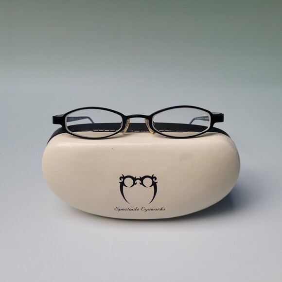 Spectacle Eyeworks SE-104 46-22 C190 Titanium Blue Eyewear frame N23 - Picture 3 of 11